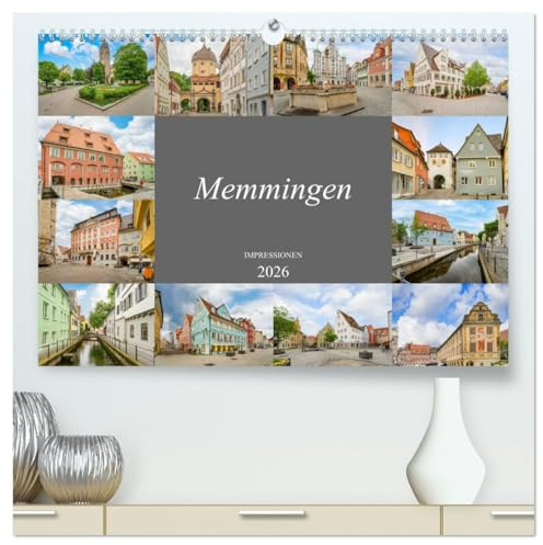 Memmingen Impressionen (hochwertiger Premium Wandkalender 2026 DIN A2 quer), Kunstdruck in Hochglanz: Das Tor zum Allgäu, Memmingen (CALVENDO Orte)