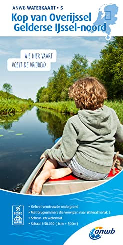 Kop Overijssel/Gelderse IJssel-Noord 1:50 000 Waterkaart: Waterkaarten (ANWB Waterkaart, 5)