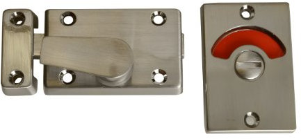 Yale Locks P127 Verrou avec indication libre/occupé (en anglais) pour porte de salle de bains/WC Chrome satiné (Import Grande Bretagne)