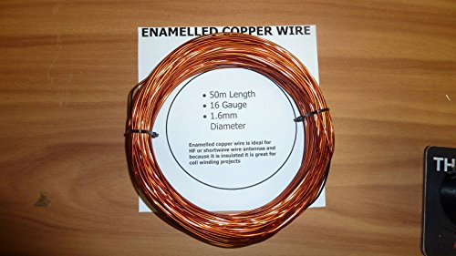Ham Radio Antenna Wire ECW50 Enamelled Copper 50 meter reel