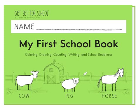 Learning Without Tears My First School Book Workbook, Pre-Writing, Pre-K