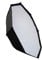 DynaSun Softbox Lichtbank SFT95 95cm Profi Licht Studio Softbox Achteckiger HIGH Temperature mit Universal Adapter Systemblitz Strobist