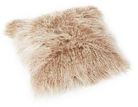 Reissner Lammfelle Tibet Lammfell Kissenbezug langflorig 40x40cm JAY107 Farbe beige (Tops)