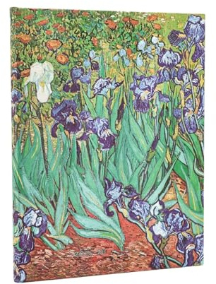 2026 Van Gogh's Irises Ultra 18-month Vertical Hardcover Flexi Dayplanner 2025-2026 (Elastic Band Closure): Kalendarz 18-miesięczny