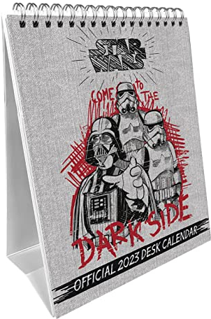 Pyramid International Star Wars Classic (Erwachsene) 2023 – Schreibtischkalender mit Monatsansicht, 15 cm x 19 cm, offizielles Lizenzprodukt