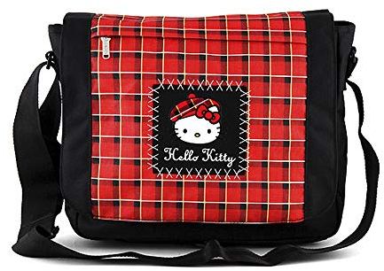 Target Shoulder Bag Hello Kitty Umhängetasche, 36 cm, Schwarz (Nero)
