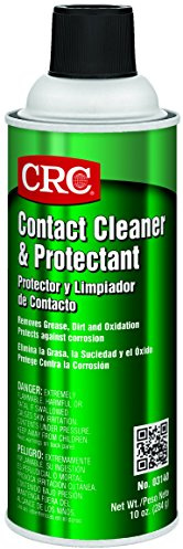 CRC Contact Cleaner and Protectant, 10 Wt Oz, Cleans Away Contaminants, Inhibits Corrosion by Leaving a Fine, Microscopic Film, Aerosol Spray
