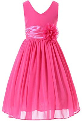 HAPPY ROSE Vestido de Dama de Honor para Niña Vestidos de Fiesta de Graduación Tinte 14 años
