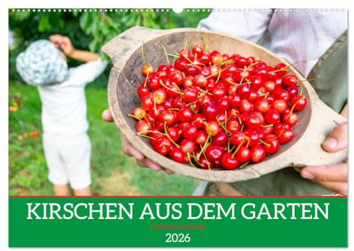 Kirschen aus dem Garten – Erntekalender (Wandkalender 2026 DIN A2 quer), CALVENDO Monatskalender: Dieser liebevoll gestaltete Erntekalender mit ... im Garten lieben. (CALVENDO Natur)