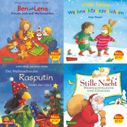 Maxi-Pixi-Serie Nr. 20: Weihnachten mit Maxi-Pixi: Stille Nacht - Weihnachtslieder und Gedichte; Ben und Lena freuen sich auf Weihnachten; Der ... das Glück; Viele kleine Weihnachtsgeschichten
