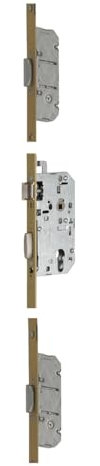 Vachette Serrure Multipoint en Applique 5000 T204D - 3 points - Axe 50, Entraxe 70 - Sans Gâche - Bouts Carrés - Droite - Facile à Poser - Conforme aux Normes de Sécurité - Garantie 10 Ans