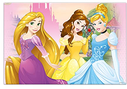 Procos 85004 - Party-Tischdecke Princess Dreaming, Größe 120 x 180 cm, abwischbar, mehrfach verwendbar, Tischtuch, Dekoration, Geburtstag, Mottoparty