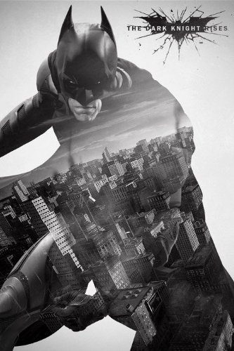 Batman – The Dark Knight Rises – city Silhouette – 61 x 91.5 cm zeigt/Poster
