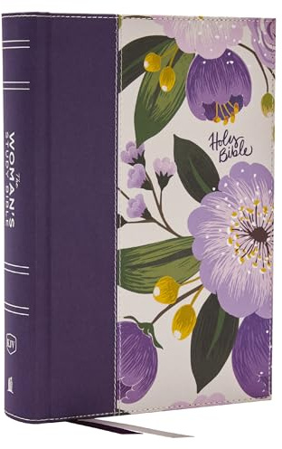 KJV, The Woman's Study Bible, Purple Floral Cloth over Board, Red Letter, Full-Color Edition, Comfort Print: Receiving God's Truth for Balance, Hope, and Transformation