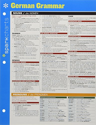 German Grammar (SparkNotes SparkCharts)