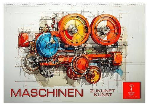 Maschinen Zukunft Kunst (Wandkalender 2026 DIN A2 quer), CALVENDO Monatskalender: Maschinen Zukunft Kunst - die perfekte Mischung aus Technik und Design. (CALVENDO Technologie)