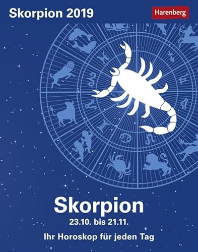 Skorpion Sternzeichenkalender 2024: Tagesabreißkalender. Tischkalender 2024 mit täglichem Horoskop. Kleiner Kalender mit täglichem Blick in die Sterne: Tagesabreißkalender - Ihr Horoskop für jeden Tag