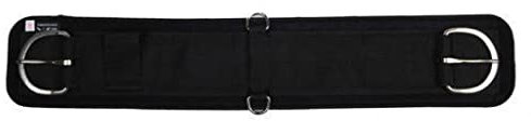 HKM 4000315451333 Softoprensattelgurt Mit Futter Zum Abkletten9100 Schwarz34 = 86 cm