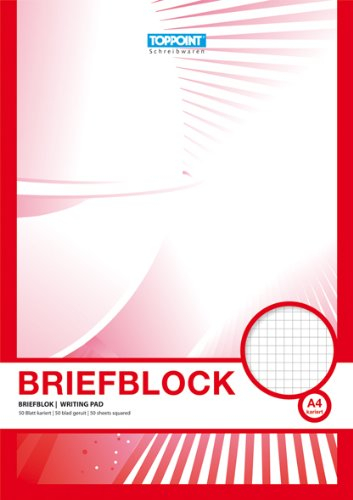 10 Briefblöcke Briefblock kariert DIN A4 Schreibblock