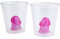Junggesellinnenabschied - zwei Schnapsgläser Willy Shot in leichtem pink, aussschließlich für Junggesellinnenabschiedspartys oder Feier