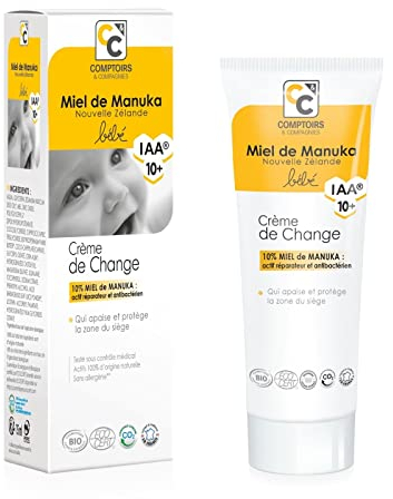 Comptoirs et Compagnies - Bio Baby Windelcreme mit 10% Manuka Honig IAA10+ - MGO 300-75 ml