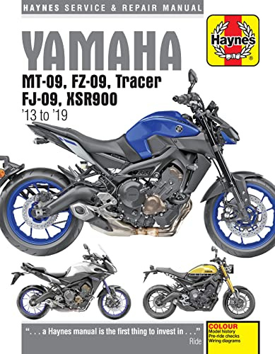 Haynes Yamaha MT-09,FZ-09,Tracer FJ-09, XSR900 (13-19) Repair Manual (Paperback)