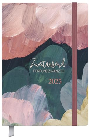 Terminkalender Campus Aquarell 18 Monate 2025/2026: Terminplaner 13 x 18,5 cm I Kalendarium von Oktober 2024 bis März 2026 I Platz für Notizen und Lesezeichenband
