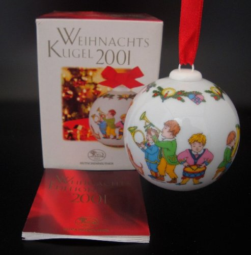 Hutschenreuther Weihnachtskugel 2001, Porzellankugel, Weihnachten