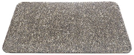HT F & S Aqua-Stop Premium Schmutzfangmatte, robust und waschbar bei 30 Grad, 60 x 100 cm, Farbe: Granit