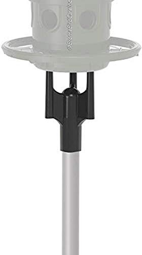 Squirrel Buster Pole Adaptor for Pole Mounting a Squirrel Buster Plus Bird Feeder, Black (FEEDER NOT INCLUDED), 1-inch external diameter