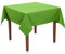 Tischdecke Uni Polyester - Einfarbig, Pflegeleicht, Bügelfrei, Tischtuch, Tischwäsche, Privat, Restaurant, Hotel, Handgefertigt, Made in Europa (Hellgrün, 80x80 cm)