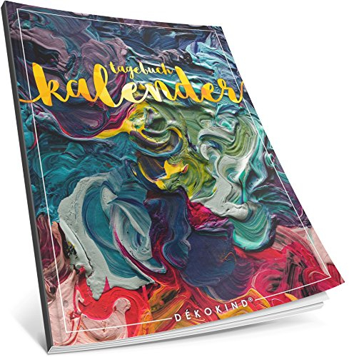 Dékokind® Tagebuch-Kalender: One Line A Day • Ca. A4-Format, Notizseiten & Zitate für jeden Monat • Buchkalender, Aufgabenplaner, Terminplaner • ArtNr. 35 Dicke Farbe • Vintage Softcover