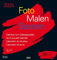 Foto-Malen-Basteln Bastelkalender schwarz groß 2025: Fotokalender zum Selbstgestalten. Do-it-yourself Kalender mit festem Fotokarton. Format: 45,5 x 48 cm