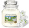 Yankee Candle Duftkerze im Glas (mittelgroß) | Clean Cotton | Brenndauer bis zu 75 Stunden