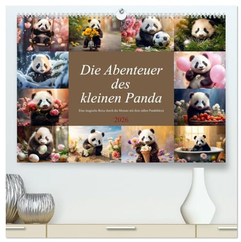 Die Abenteuer des kleinen Panda (hochwertiger Premium Wandkalender 2026 DIN A2 quer), Kunstdruck in Hochglanz: Inspirierende Bilder eines kleinen Pandas für jeden Tag des Jahres (CALVENDO Tiere)