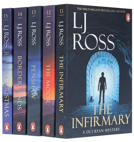 The DCI Ryan Mysteries By LJ Ross 5 Books Volume 11-15 Collection Set (The Infirmary, The Moor, Penshaw, Borderlands & Ryan's Christmas)
