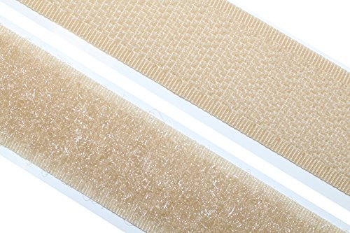 dalipo 18003 - Klettband selbstklebend - Farbe: beige - Breite: 20 mm