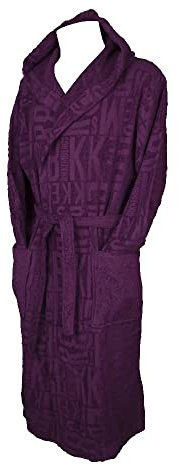 Bikkembergs Accappatoio uomo spugna 100% cotone con cappuccio articolo P246 S11, 9100 Viola - Purple, 48