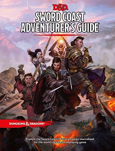 Wizards of the Coast Sword Coast Adventurer's Guide (D&D Accessory), WTCB24380000, Multicolor: Sourcebook for Players and Dungeon Masters