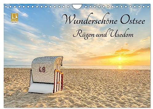 Wunderschöne Ostsee Rügen und Usedom (Wandkalender 2026 DIN A4 quer), CALVENDO Monatskalender: Lassen Sie sich verzaubern von der einzigartigen Schönheit der beiden Ostseeinseln. (CALVENDO Natur)
