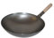 Ø 30 cm Wok, Asiatische Eisenpfanne, Küchen Wok mit Holzgriff; runder Boden