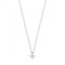Esprit Damen Halskette 925 Sterling Silber Zirkonia delicate blossom rose 42 cm weiß ESNL93182A420