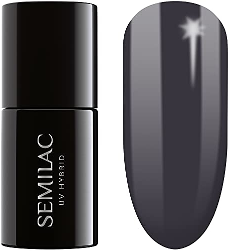 SEMILAC Gel Nail Polish 016 Grunge - Full Coverage Gel Polish - Soak Off Easy To Use LED/UV Nail Lamp - Long Lasting Manicure and Pedicure up to 3 weeks