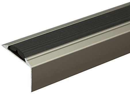 ANODISED Aluminium Anti Non Slip Stair Edge Nosing Trim 1200mm x 46mm x 30mm A38, INOX