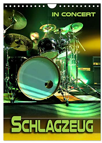 Schlagzeug in Concert (Wandkalender 2025 DIN A4 hoch), CALVENDO Monatskalender: Stimmungsvolle Konzertfotografien von Drum-Sets aus verschiedenen Perspektiven (CALVENDO Kunst)