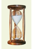 Sablier Hêtre Naturel Foncé, Bois, naturel, Laufzeit 60 min