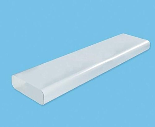 Flachkanal Vierkantrohr 230x80mm, 1m ohne Muffe