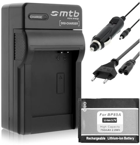 Batterie + Chargeur (Auto/Secteur) pour Samsung BP85A / PL210, SH10, ST200(F), WB210... Voir liste!