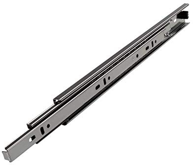 SOTECH 1 Stück Vollauszug KV2-35-H45-L500-NF Höhe 45 / Länge 500 mm/Schubladenschiene mit 40 Kg Belastbarkeit