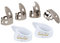 Golden Gate NP1-8W Daumen & Finger Pick Pack - Edelstahl/Weiß - Groß